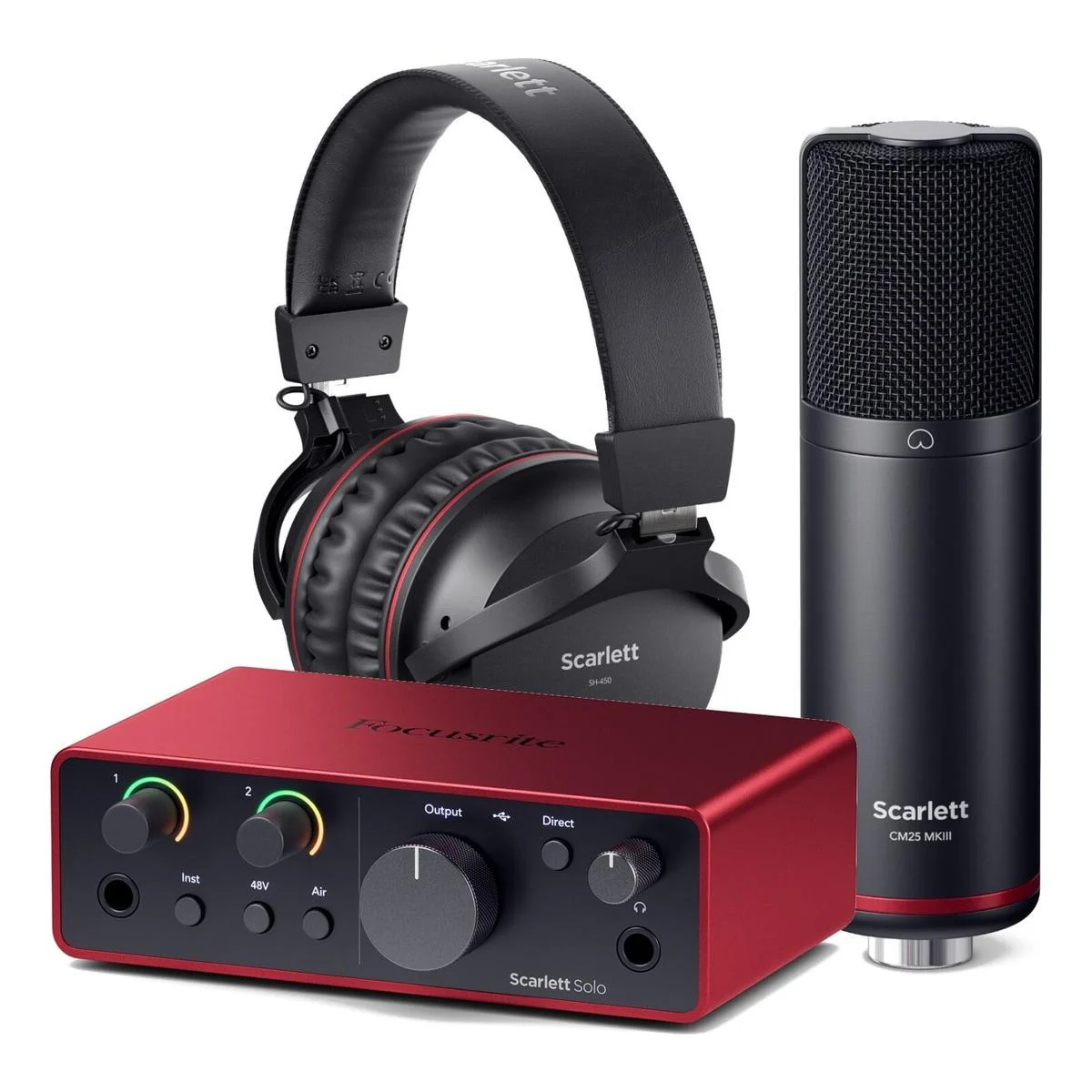 KIT GRABACION SCARLETT SOLO ESTUDIO 4TA GENERACION