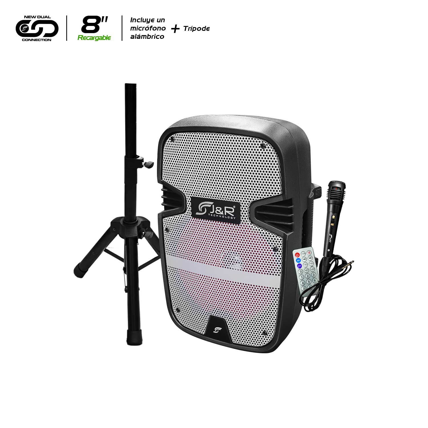 CABINA RECARGABLE JYR 8" J5245 60W