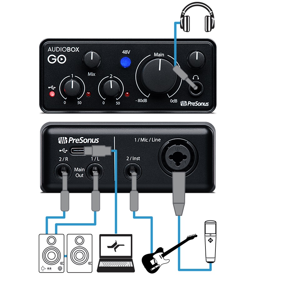 INTERFAZ PRESONUS AUDIOBOX GO 2