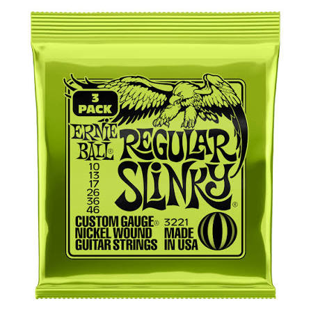 ENCORDADO GUITARRA ELECTRICA ERNIE BALL .10 PACK X 3 3221