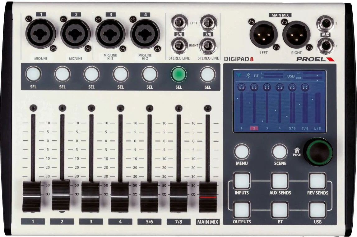 MEZCLADOR DIGITAL PROEL DIGIPAD8