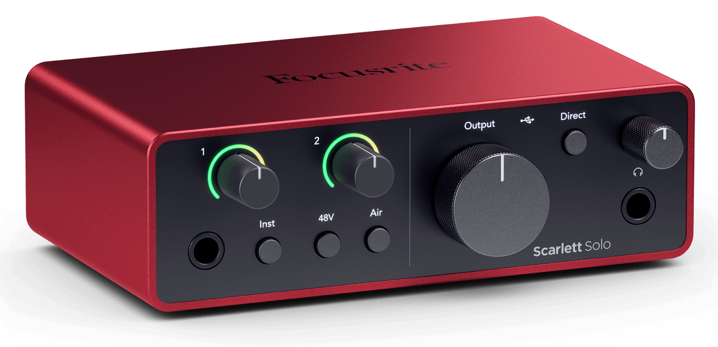 INTERFAZ FOCUSRITE SCARLETT SOLO 4TA GENERACION 2